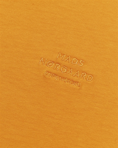 Mads Nørgaard - Cotton Jersey Frode Logo T-Shirt - Zinnia